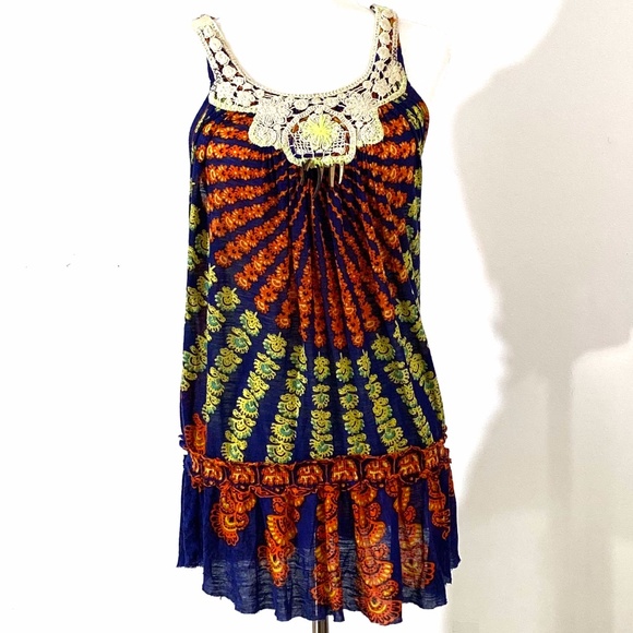 Free People Dresses & Skirts - Free People Crochet Lace Minidress S EUC RARE